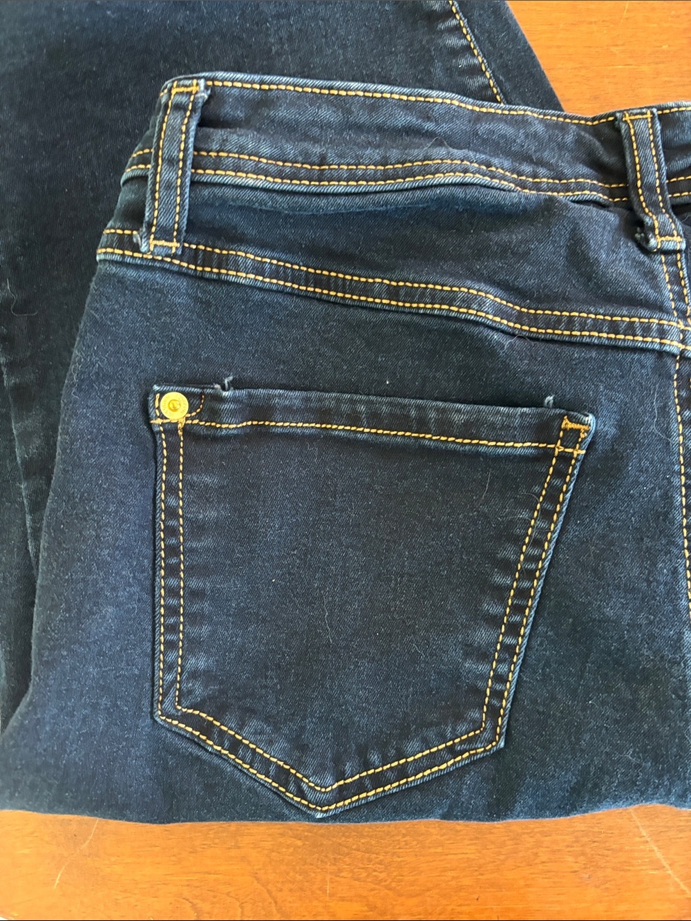 INC Denim Mid Rise Bermuda Dark Wash Jeans Size 10 - Picture 7 of 9
